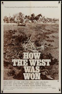 3x377 HOW THE WEST WAS WON 1sh R70 John Ford epic, Debbie Reynolds, Gregory Peck & all-star cast!