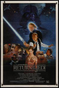 3x672 RETURN OF THE JEDI style B 1sh '83 George Lucas classic, Mark Hamill, Harrison Ford, Sano art