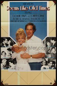 3x717 SEEMS LIKE OLD TIMES int'l 1sh '80 Chevy Chase, Goldie Hawn & classic movie couples!