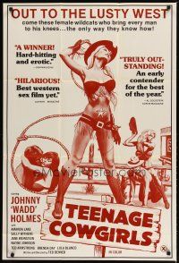 3x832 TEENAGE COWGIRLS 1sh '73 John Holmes goes to the lusty West for sexy female wildcats!