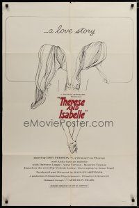 3x848 THERESE & ISABELLE 1sh '68 Radley Metzger, lesbian Essy Persson & Anna Gael!