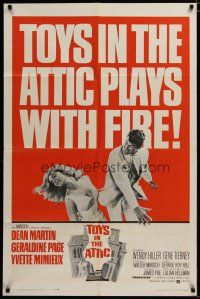 3x878 TOYS IN THE ATTIC 1sh '63 Dean Martin slaps Yvette Mimieux, it plays with fire!