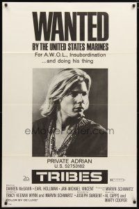 3x886 TRIBES 1sh '71 Jan-Michael Vincent is wanted by the United States Marines!