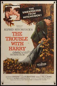 3x888 TROUBLE WITH HARRY 1sh '55 Alfred Hitchcock, John Forsythe & Shirley MacLaine!