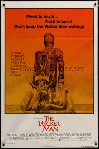 3x959 WICKER MAN 1sh '74 Christopher Lee, sexy Britt Ekland, cult horror classic!