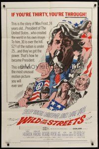 3x961 WILD IN THE STREETS 1sh '68 Christopher Jones becomes President & teens take over the U.S.