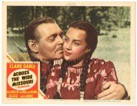 3y263 ACROSS THE WIDE MISSOURI LC #2 '51 Clark Gable & Native American Indian Maria Elena Marques!