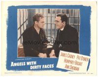 3y067 ANGELS WITH DIRTY FACES LC #7 R48 c/u of Pat O'Brien talking to James Cagney on Death Row!