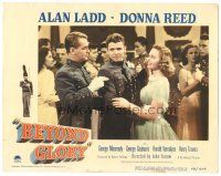 3y318 BEYOND GLORY LC #2 '48 cadet Alan Ladd asks Audie Murphy if he can dance with Donna Reed!