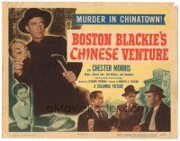 3y106 BOSTON BLACKIE'S CHINESE VENTURE TC '49 great close up of top cast examining clue!