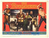3y340 BUCCANEER LC #3 R1965 Yul Brynner with hair on ship's deck with Claire Bloom!