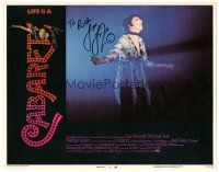 3y006 CABARET signed LC #4 '72 by Liza Minnelli, who's performing on stage!