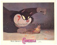 3y362 CINDERELLA LC R73 Disney classic cartoon, c/u of cat attacking Gus the mouse!
