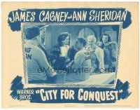 3y364 CITY FOR CONQUEST LC R40s Frank McHugh & Arthur Kennedy w/ James Cagney surrounded by ladies!
