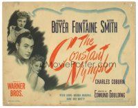 3y116 CONSTANT NYMPH TC '43 Joan Fontaine, Charles Boyer, sexy Alexis Smith!