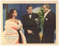 3y413 DISHONORED LADY LC #7 '47 sexy bad girl Hedy Lamarr in fur with John Loder & William Lundigan!