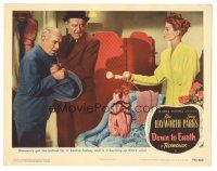 3y075 DOWN TO EARTH LC #4 '46 Rita Hayworth gives phone to bookie James Gleason & James Burke!