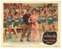 3y071 DOWN TO EARTH LC #6 '46 sexiest dancer Rita Hayworth whirls Marc Platt off his feet!