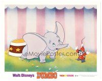 3y426 DUMBO LC R72 Disney circus elephant classic, close up with Timothy Q. Mouse!