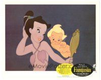 3y462 FANTASIA LC R63 Disney musical cartoon classic, c/u of centaur girl with mirror & cherub!