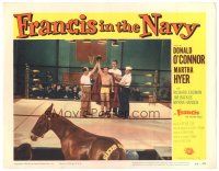 3y480 FRANCIS IN THE NAVY LC #4 '55 Donald O'Connor in boxing ring with youngest Clint Eastwood!
