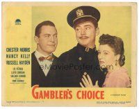 3y488 GAMBLER'S CHOICE LC #5 '44 Chester Morris with a cop Russell Hayden holding Nancy Kelly!