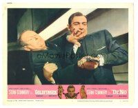 3y510 GOLDFINGER/DR. NO LC #6 '66 Sean Connery as James Bond wrestles gun from Gert Froebe!