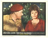 3y596 JUDITH LC #1 '66 Daniel Mann directed, close up of sexiest Sophia Loren & Jack Hawkins!