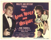 3y167 LONE WOLF & HIS LADY TC '49 bullets & mystery pursue Ron Randell & June Vincent!