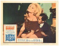 3y640 LOVE ON A PILLOW LC #3 '64 sexy Brigitte Bardot, the screen sizzles with Bardolatry!