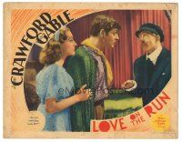 3y059 LOVE ON THE RUN LC '36 Clark Gable & Joan Crawford stare at Christian Rub!
