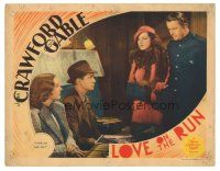 3y061 LOVE ON THE RUN LC '36 Reginald Owen & Mona Barrie tell Crawford & Tone they both lose!