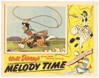 3y679 MELODY TIME LC #5 '48 Disney cartoon, Pecos Bill on horse swinging his lasso!