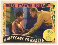 3y681 MESSAGE TO GARCIA LC '36 close up of Alan Hale & tied up scruffy looking John Boles!