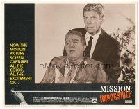 3y687 MISSION IMPOSSIBLE LC #4 '66 close up of Peter Graves helping man covered in dirt!