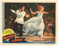 3y691 MOONLIGHT IN HAWAII LC '41 great close up of pretty Jane Frazee & Johnny Downs dancing!