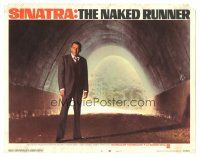 3y708 NAKED RUNNER LC #6 '67 cool close up of Frank Sinatra standing alone in tunnel!
