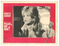 3y739 ONLY FOR LOVE LC #4 '63 Roger Vadim's Please Not Now, great c/u of sexy Brigitte Bardot!