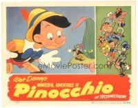 3y760 PINOCCHIO LC R45 Disney classic fantasy cartoon, close up with Jiminy Cricket!