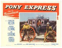 3y765 PONY EXPRESS LC #2 '53 Charlton Heston, Rhonda Fleming, Sterling & Tucker by stagecoach!