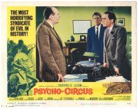 3y777 PSYCHO-CIRCUS LC #8 '67 man watches Cecil Parker & Leo Genn at desk!