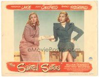 3y815 SAINTED SISTERS LC #1 '48 c/u of sexy Veronica Lake & Joan Caulfield with wanted poster!