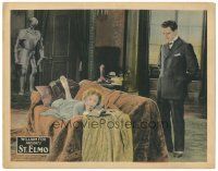 3y868 ST. ELMO LC '23 John Gilbert looks down at pretty Bessie Love reading on couch!