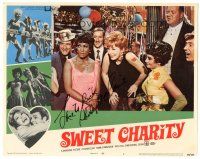 3y022 SWEET CHARITY signed LC #4 '69 by Shirley MacLaine, who's laughing at a party!
