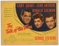 3y232 TALK OF THE TOWN TC '42 great headshots of Cary Grant, Jean Arthur & Ronald Colman!