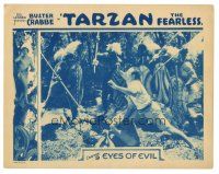 3y886 TARZAN THE FEARLESS chapter 9 LC '33 natives watch Buster Crabbe fighting with white guy!
