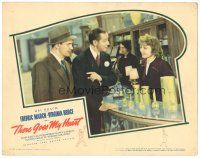 3y897 THERE GOES MY HEART LC '38 Irving Bacon & Fredric March speak w/ Nancy Carroll at counter!