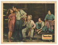 3y914 TOBACCO ROAD LC '41 great image of Grapewin taking food from Ward Bond & sexy Gene Tierney!