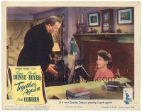 3y916 TOGETHER AGAIN LC '44 Charles Coburn is playing Cupid with pretty Irene Dunne!
