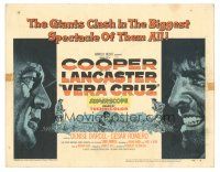 3y245 VERA CRUZ TC '55 Gary Cooper, Burt Lancaster, directed by Robert Aldrich!